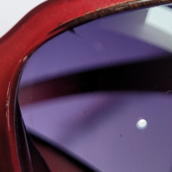 Liz Claiborne Women's Oversized Purple Ombre Metal Swivel Hinge Sunglasses - Picture 10 of 10